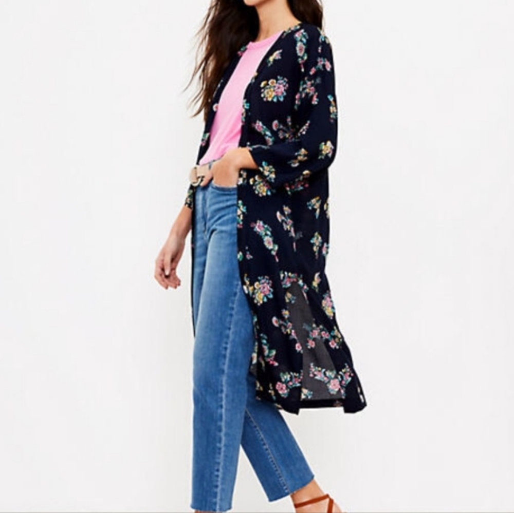 Loft Bouquet Duster NWT. M/L